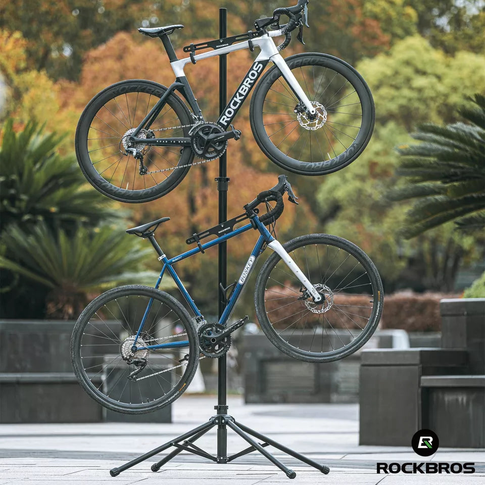 Suporte de montagem duplo para bicicleta ROCKBROS Suporte para reparo de energia ajustável