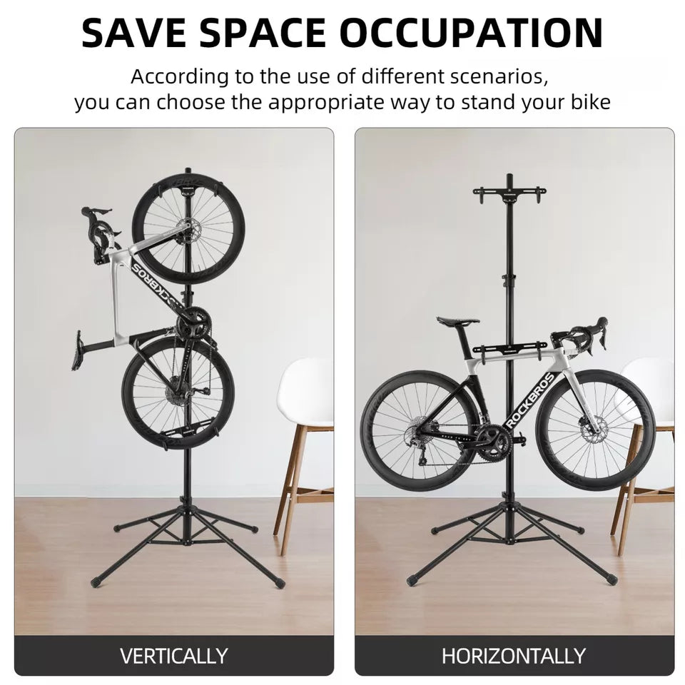 Suporte de montagem duplo para bicicleta ROCKBROS Suporte para reparo de energia ajustável