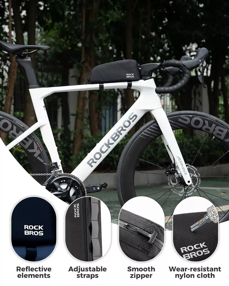ROCKBROS Bicicleta Bolsa Quadro Impermeável Bolsa Triângulo Removível Bolsa 0,9L
