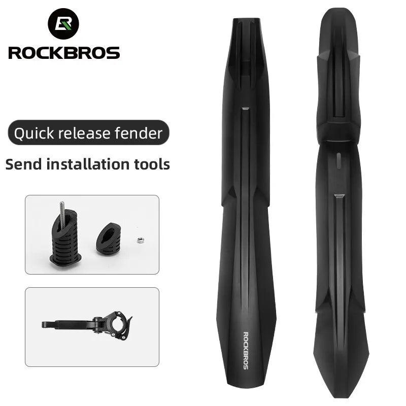 ROCKBROS conjunto de guarda-lamas de bicicleta de 24-29 polegadas paralama de liberação rápida MTB