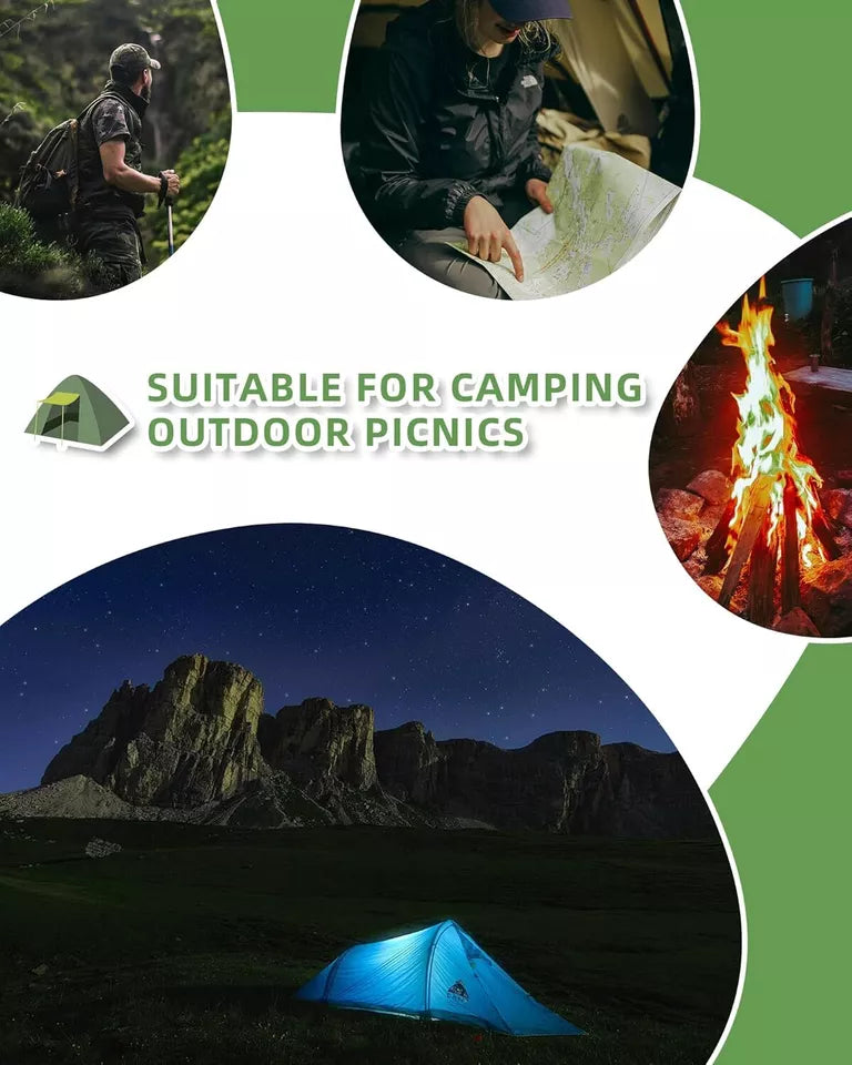 Tenda de acampamento Qunature para 2 pessoas, mochila, barraca à prova d'água com estrutura X