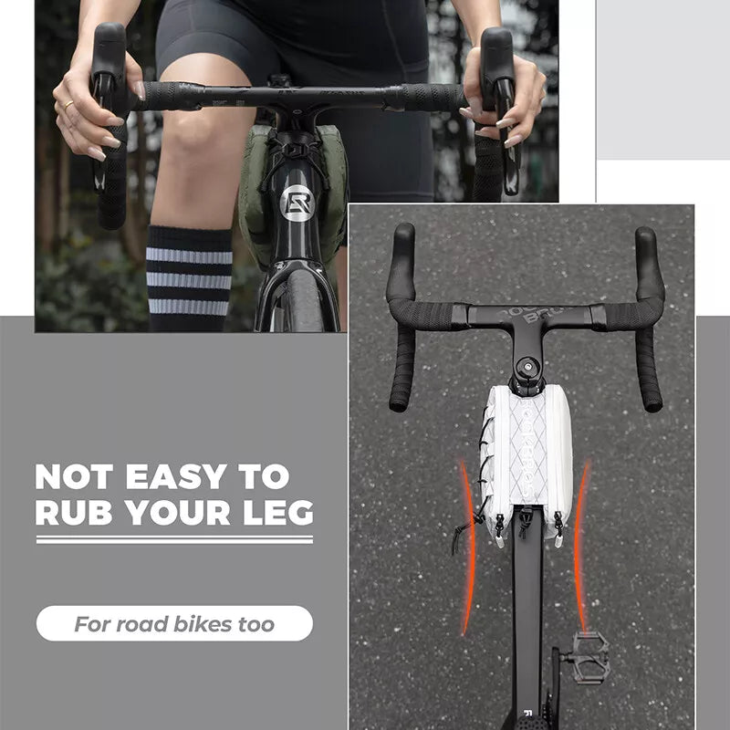 Rockbros bolsa de quadro duplo para bicicleta 1l, bolsa frontal com tubo superior em 5 cores para bicicleta de estrada mtb
