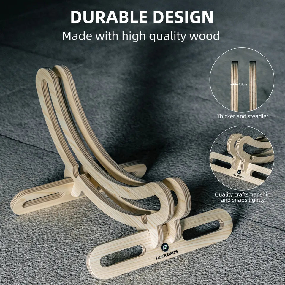 Suporte central de madeira para bicicletas ROCKBROS 30mm para bicicletas 23C-30C 700C