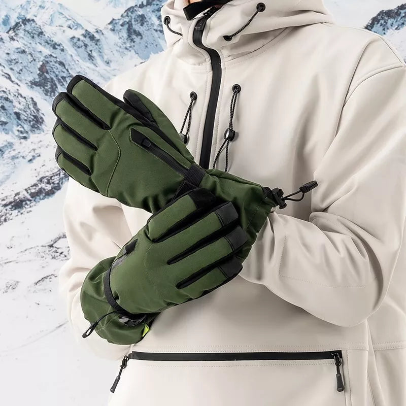Luvas Qunature Luvas de inverno para esqui/neve à prova de vento para bicicleta/motocicleta XS-XL