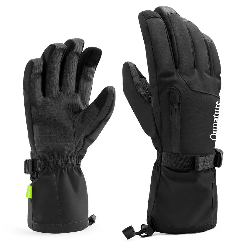 Luvas Qunature Luvas de inverno para esqui/neve à prova de vento para bicicleta/motocicleta XS-XL
