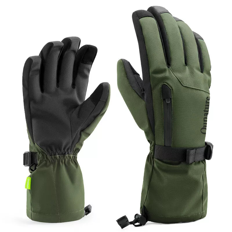 Luvas Qunature Luvas de inverno para esqui/neve à prova de vento para bicicleta/motocicleta XS-XL