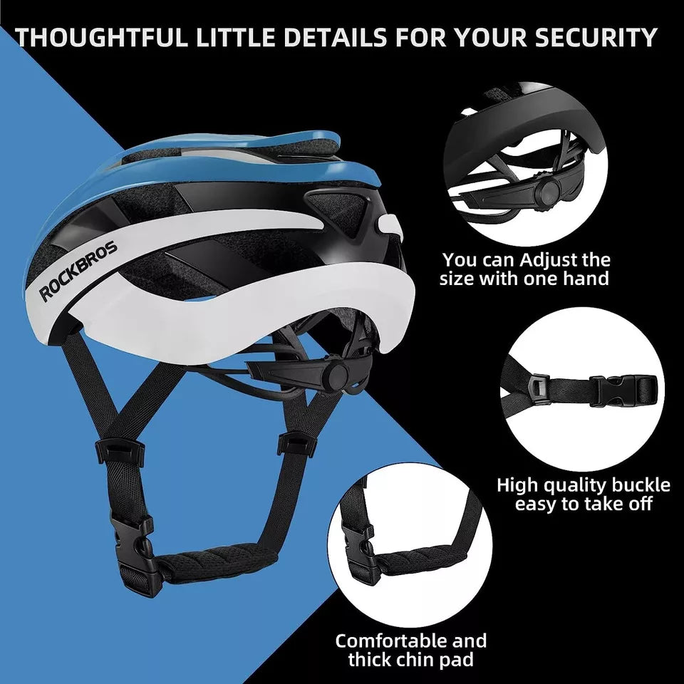 Capacete de bicicleta ROCKBROS para mulheres e homens capacete de ciclismo 4 cores capacete protetor M/L 55-61 cm