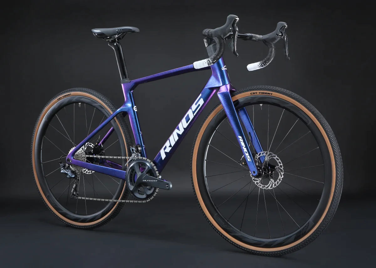 Bicicleta de cascalho de carbono RINOS Sandman5.0 Shimano R8000 Ultegra