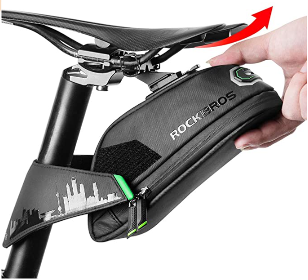 ROCKBROS C28 alforje bolsa de assento de bicicleta com alças de fixação/com suporte