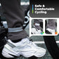ROCKBROS Faixa elástica para calças, protetor de calças de bicicleta, faixa reflexiva para corrida ao ar livre, ciclismo, corrida, 1 par