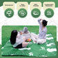 Cobertor de piquenique Qunature 200x200cm Cobertor de acampamento Tapete de piquenique ao ar livre à prova d'água