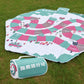 Cobertor de piquenique Qunature 200x200cm Cobertor de acampamento Tapete de piquenique ao ar livre à prova d'água