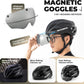 Capacete de bicicleta adulto ROCKBROS com viseira magnética removível respirável ajustável para homens e mulheres 58-62cm