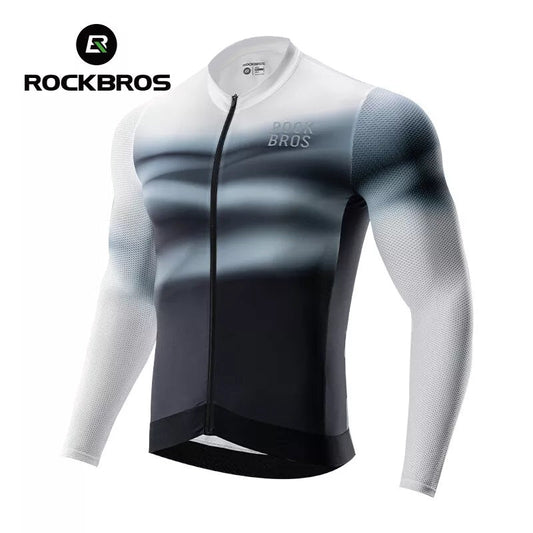 Camisa de ciclismo masculina ROCKBROS, camisa de ciclismo de manga comprida, camisa de bicicleta para ciclismo, ciclismo, MTB, bicicleta de estrada, roupas de ciclismo, respirável, de secagem rápida