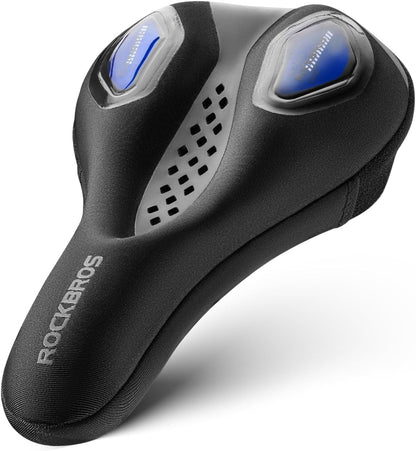 ROCKBROS capa de selim de bicicleta capa de gel para assento de bicicleta com capas de selim à prova d'água proteção de sela capa de selim de bicicleta de estrada capas de selim de mountain bike para homens e mulheres