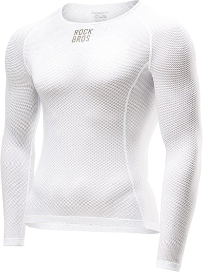 Camisa de manga comprida ROCKBROS camisa de ciclismo masculina, camisa funcional de secagem rápida, roupas de ciclismo, camisa de fitness para ciclismo, corrida, tênis, caminhada, homens