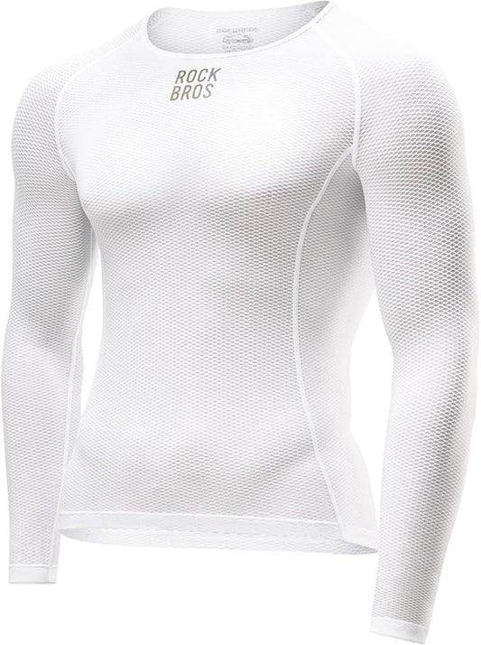 Camisa de manga comprida ROCKBROS camisa de ciclismo masculina, camisa funcional de secagem rápida, roupas de ciclismo, camisa de fitness para ciclismo, corrida, tênis, caminhada, homens