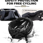 Capacete de bicicleta adulto ROCKBROS com viseira magnética removível respirável ajustável para homens e mulheres 58-62cm