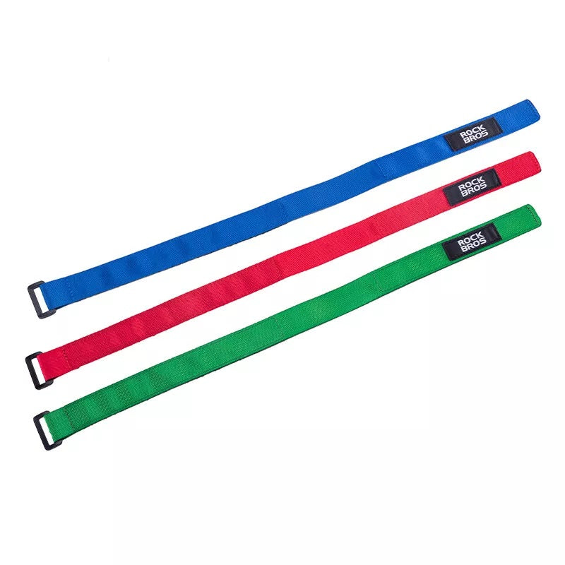 ROCKBROS Velcro cinta de amarração cinta de amarração 49,8 cm tiras de bicicleta para fixação