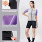 ROCKBROS camisa de ciclismo feminina de manga curta camisa de ciclismo jaqueta de verão para bicicleta camisa de ciclismo camisa de bicicleta de estrada com 3 bolsos traseiros roupas de ciclismo mtb respirável