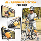 Joelheiras ROCKBROS conjunto 6 em 1 infantil protetores de skate joelheiras em linha almofadas de pulso e cotoveleiras bicicleta skate esportes para meninas e meninos