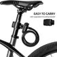 ROCKBROS trava de bicicleta trava de cabo de bicicleta com suporte de montagem 2 chaves