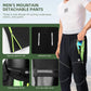 Calças de ciclismo ROCKBROS, calças esportivas removíveis de camada dupla, calças longas de ciclismo com assento acolchoado, calças de bicicleta acolchoadas, masculinas, bicicleta de estrada MTB respirável