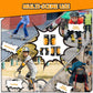 Joelheiras ROCKBROS conjunto 6 em 1 infantil protetores de skate joelheiras em linha almofadas de pulso e cotoveleiras bicicleta skate esportes para meninas e meninos
