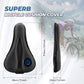 Capa de selim de gel ROCKBROS Capa de gel para selim de bicicleta assento de bicicleta acolchoado com protetor de selim à prova d'água para homens e mulheres 28 cm x 17,5 cm azul/vermelho