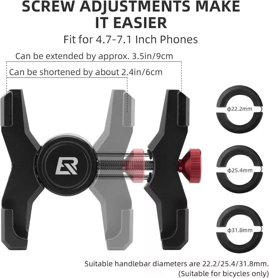 Suporte para celular de bicicleta ROCKBROS suporte para celular no guidão para smartphone 4,7-7,09 polegadas