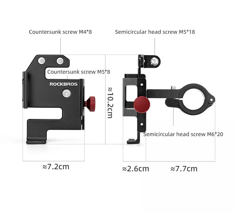 Suporte para celular de bicicleta ROCKBROS suporte para celular no guidão para smartphone 4,7-7,09 polegadas