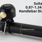 Rockbros sino de bicicleta guiador clássico, mountain bike retro sino de bicicleta sino alto sino de cobre de bicicleta para 22-34mm
