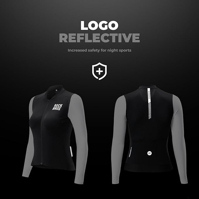 ROCKBROS camisa de ciclismo feminina de manga comprida camisa de ciclismo jaqueta de verão para bicicleta camisa de ciclismo camisa de bicicleta de estrada com 3 bolsos traseiros roupas de ciclismo mtb respirável