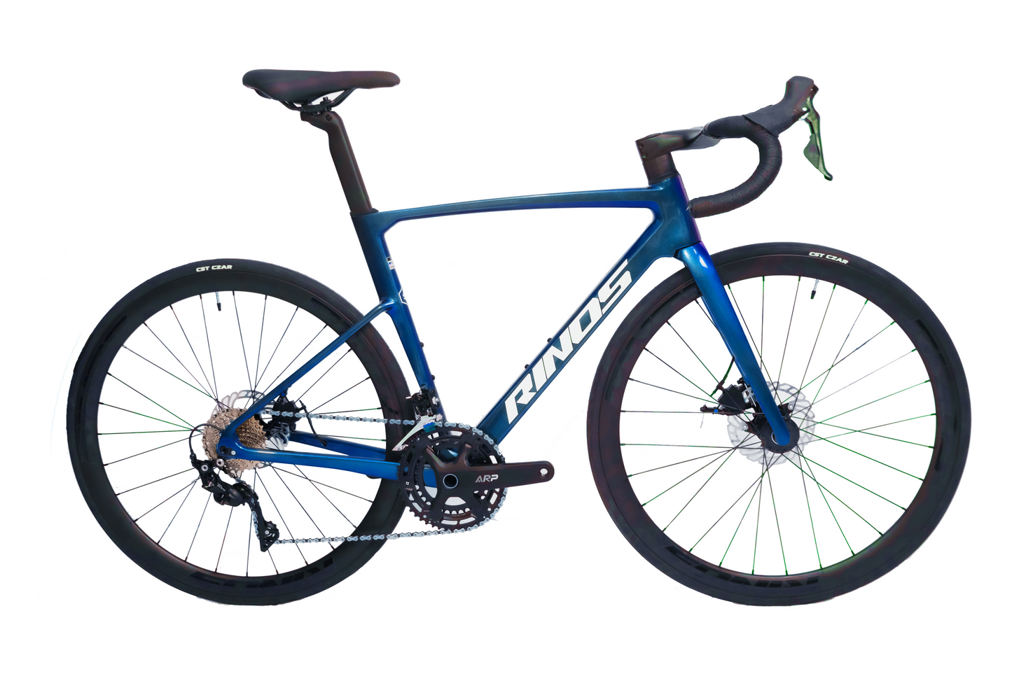RINOS Bicicleta de estrada de carbono 700C Shimano SORA R3000 18 velocidades Odin1.0