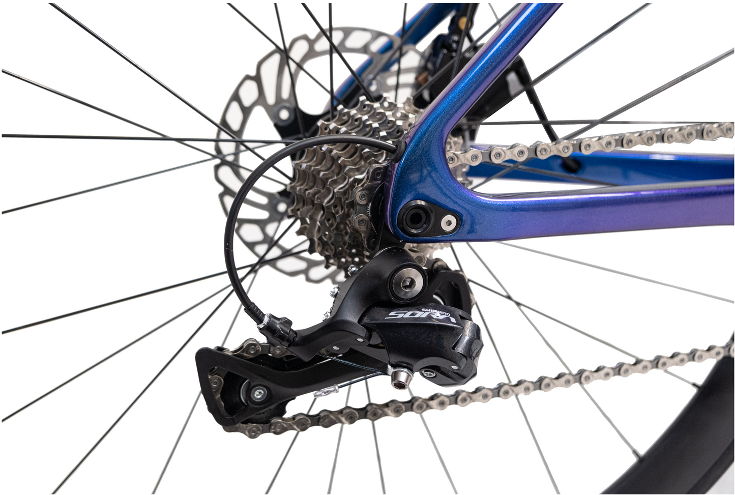 RINOS Bicicleta de estrada de carbono 700C Shimano SORA R3000 18 velocidades Odin1.0