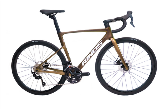 RINOS Bicicleta de estrada de carbono 700C Shimano SORA R3000 18 velocidades Odin1.0
