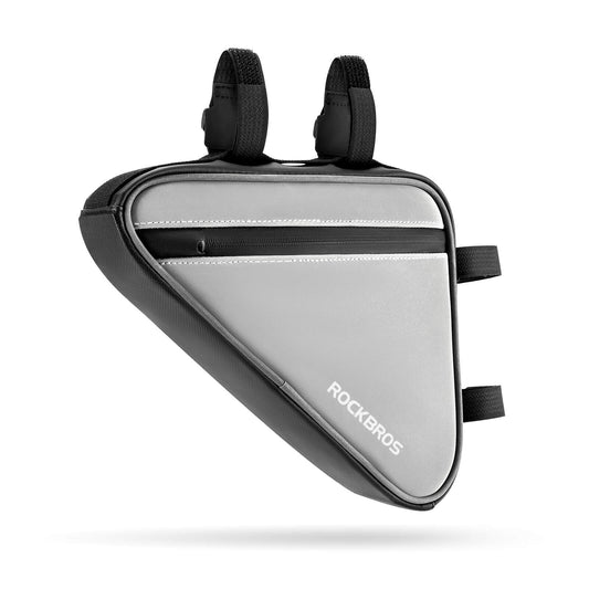 Bolsa para bicicleta, bolsa refletora para quadro, bolsa triangular, 0,9L, ROCKBROS