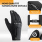 Luvas de ciclismo de inverno com acolchoamento em gel, compatíveis com telas sensíveis ao toque, ROCKBROS