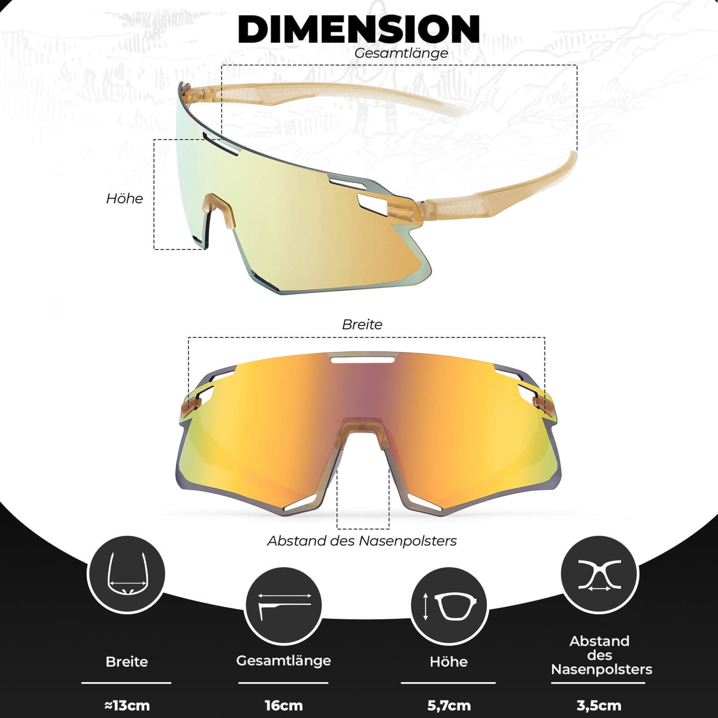 Óculos de sol, óculos de ciclismo à prova de vento para esportes ao ar livre, ROCKBROS