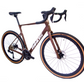 RINOS Gravel em Carbono Sandman8.0 Shimano 105 Di2 Café