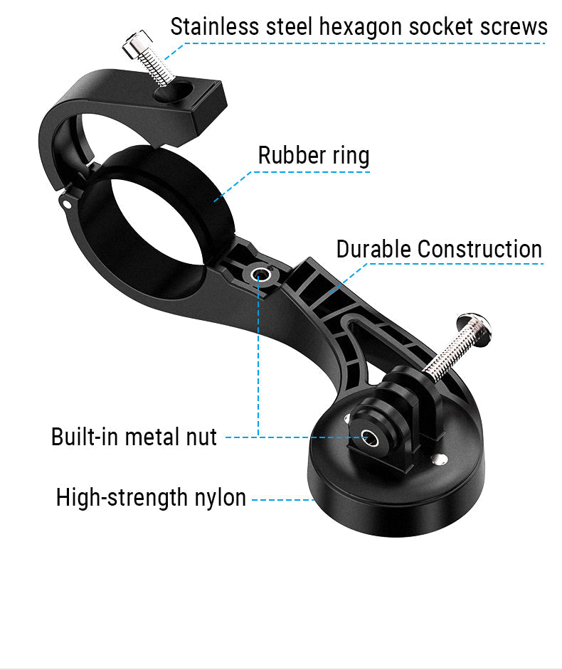 Towild as90 guiador de bicicleta lanterna suporte extensão para bicicleta computador luz e gopro garmin xoss igpsport