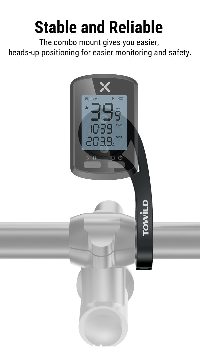 Towild as90 guiador de bicicleta lanterna suporte extensão para bicicleta computador luz e gopro garmin xoss igpsport