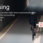 TOWILD TL03 Luz traseira de bicicleta com detecção automática Luz traseira de bicicleta Luz traseira recarregável USB IPX7 à prova d'água 3 modos de segurança Ultra brilhante para passeios noturnos de segurança