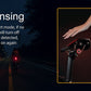 TOWILD TL03 Luz traseira de bicicleta com detecção automática Luz traseira de bicicleta Luz traseira recarregável USB IPX7 à prova d'água 3 modos de segurança Ultra brilhante para passeios noturnos de segurança