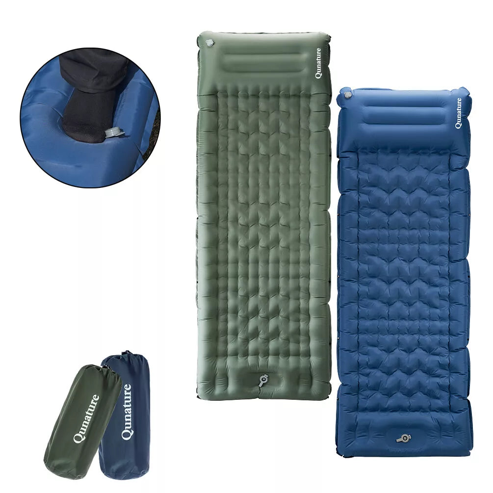 Tapete de dormir inflável QUNATURE 197 * 71 cm colchão inflável 2 cores