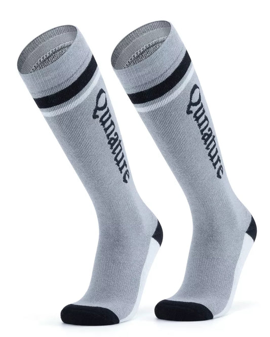 Qunature 1 par de meias de esqui, meias de esqui unissex para esqui, snowboard, esportes de inverno