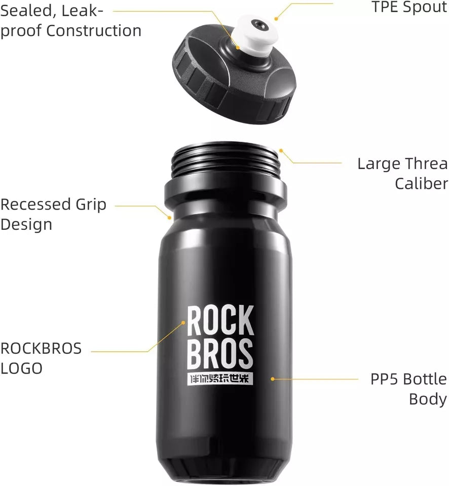 Garrafa de água para bicicleta ROCKBROS 600ml Garrafa de água para ciclismo