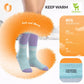 Qunature 1 par de meias de esqui, meias de esqui unissex para esqui, snowboard, esportes de inverno