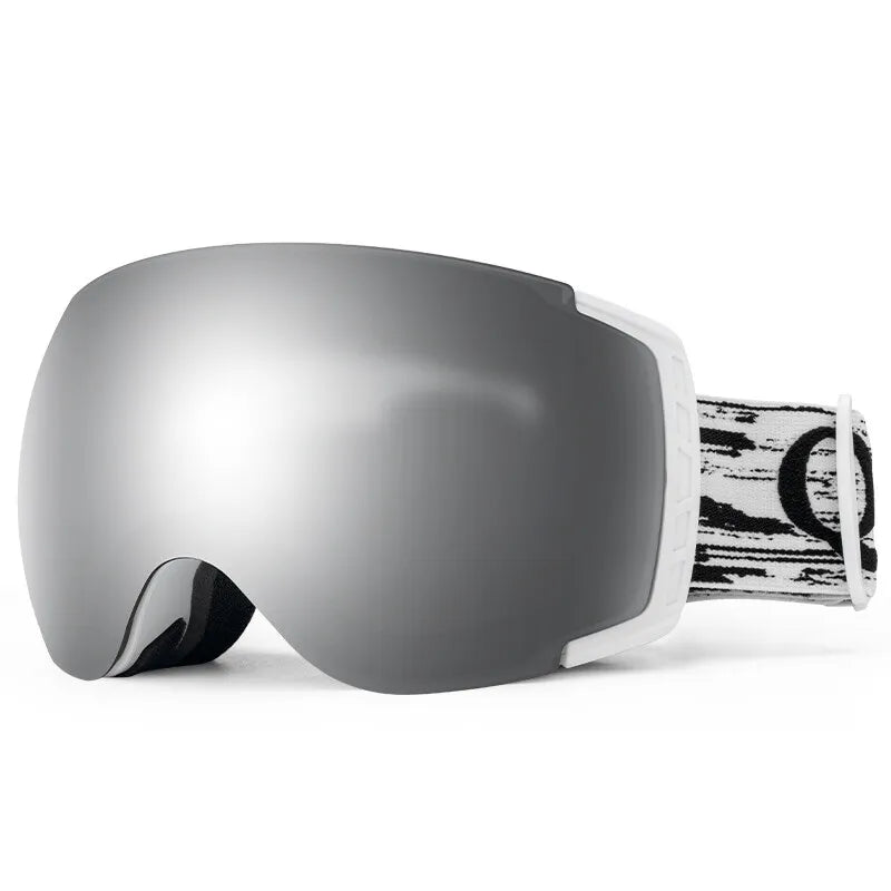 Óculos de esqui Qunature, óculos de snowboard, antiembaçante UV400 feminino/masculino para usuários de óculos