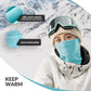 Qunature Cachecol térmico para pescoço, aquecedor de pescoço para inverno, lã grossa, à prova de vento, respirável, feminino e masculino, para esportes ao ar livre, esqui, corrida, ciclismo, snowboard
